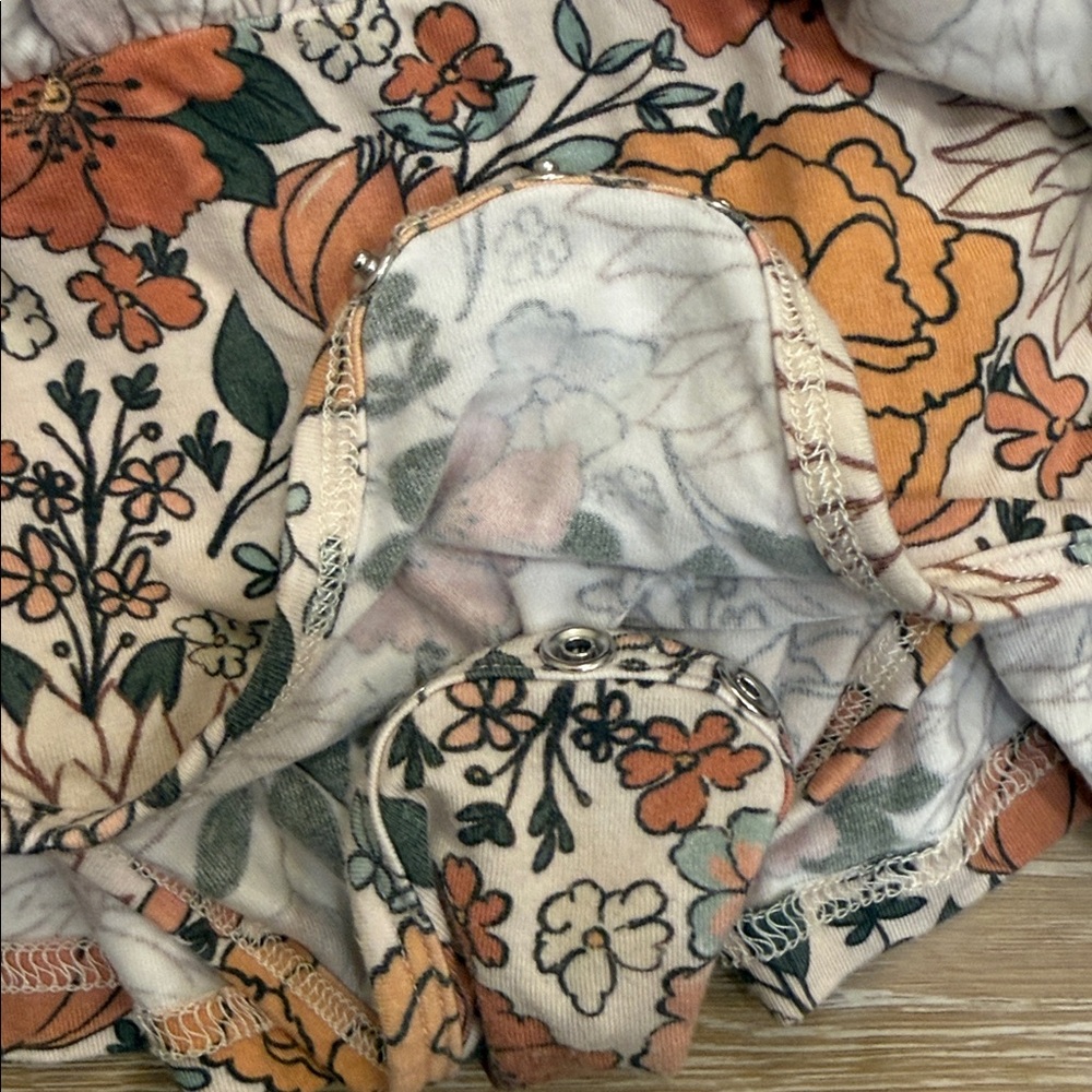 Caden Lane Floral Long Sleeve Romper 18-24M - Picture 5 of 5